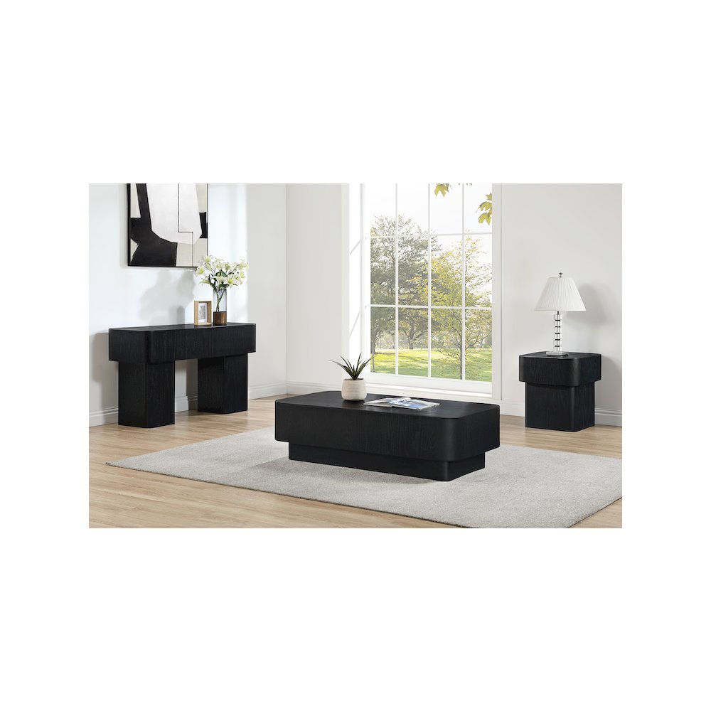 Oakmont Black Console Table. Picture 5