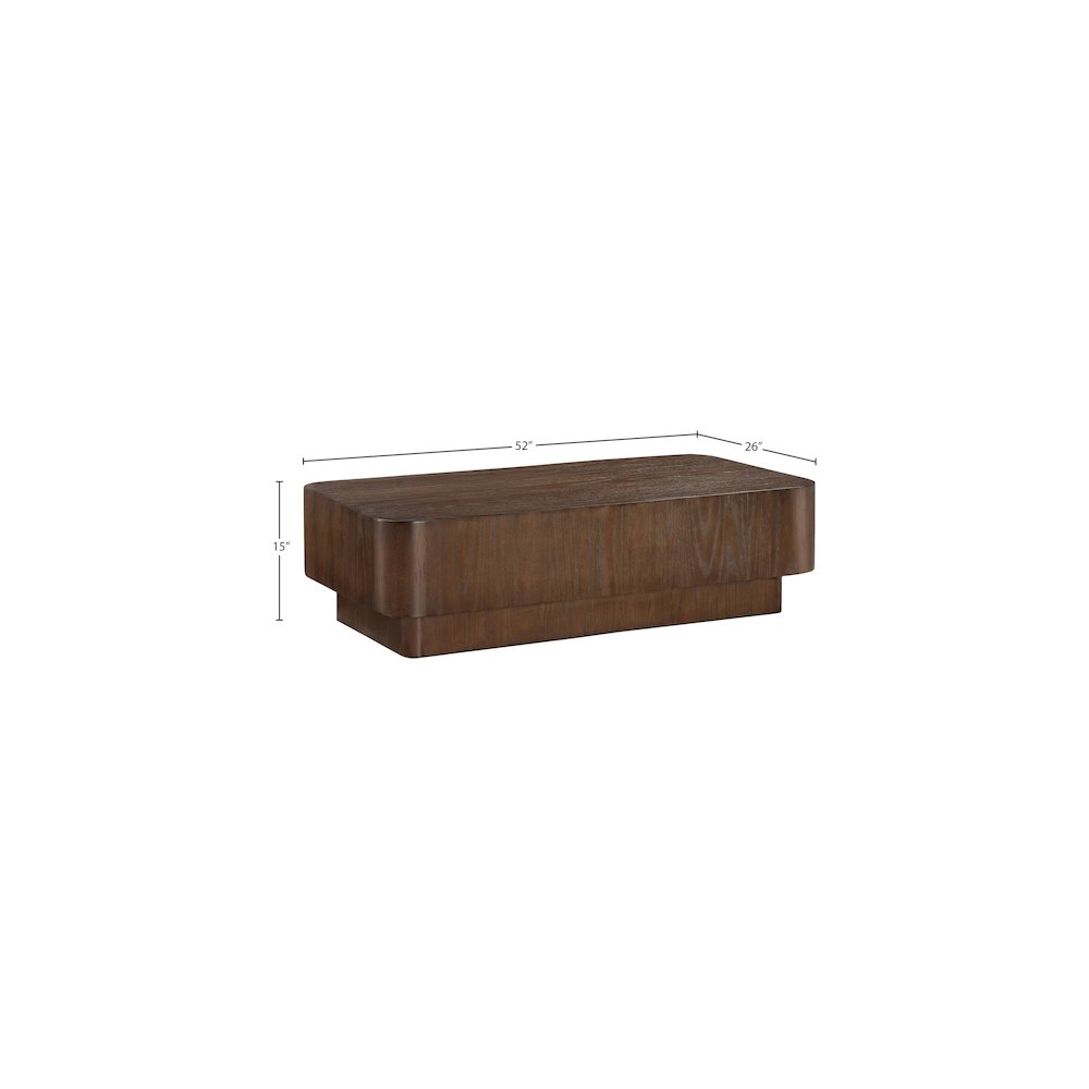 Oakmont Brown Coffee Table. Picture 6