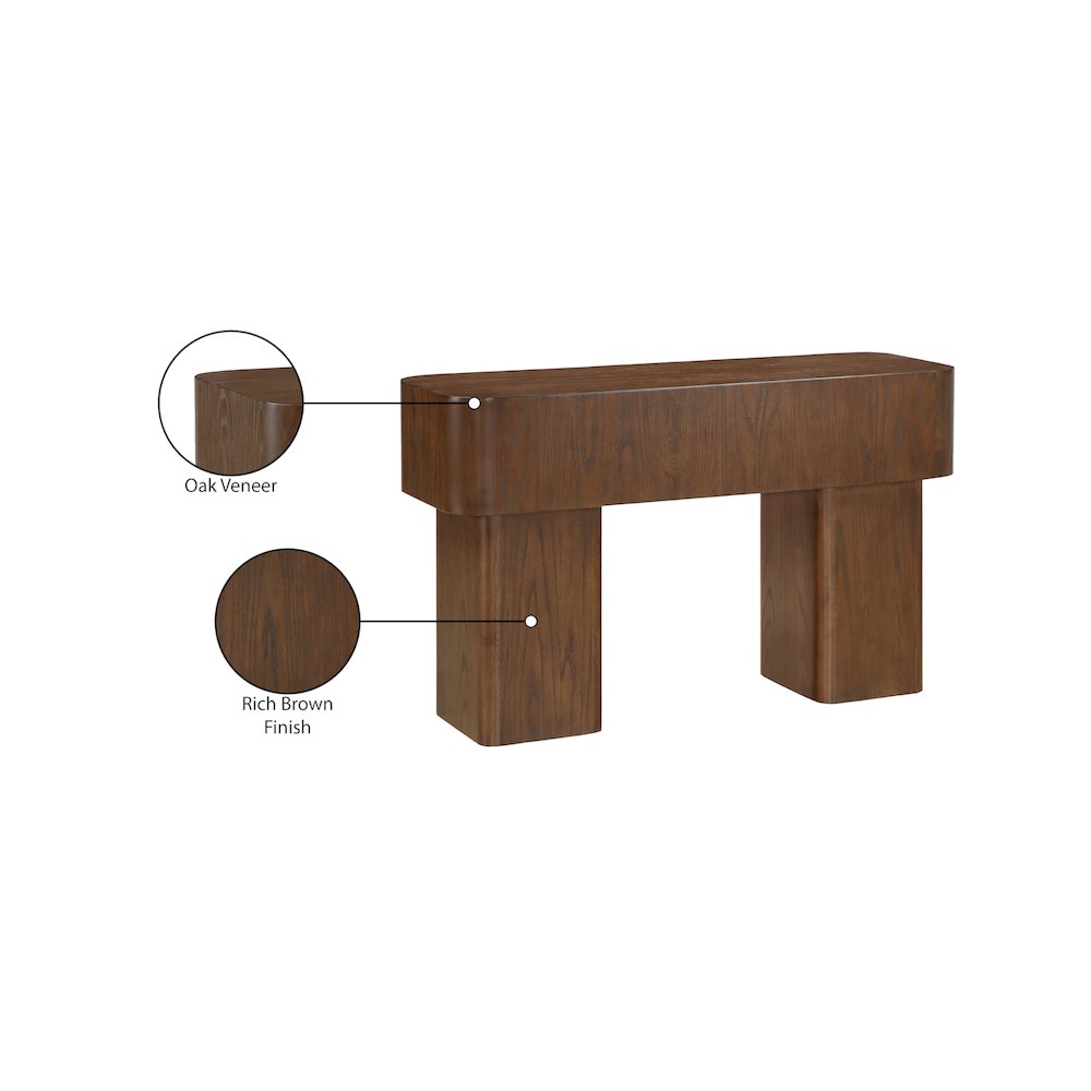 Oakmont Brown Console Table. Picture 7