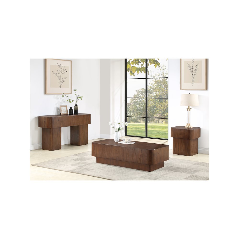 Oakmont Brown Console Table. Picture 5