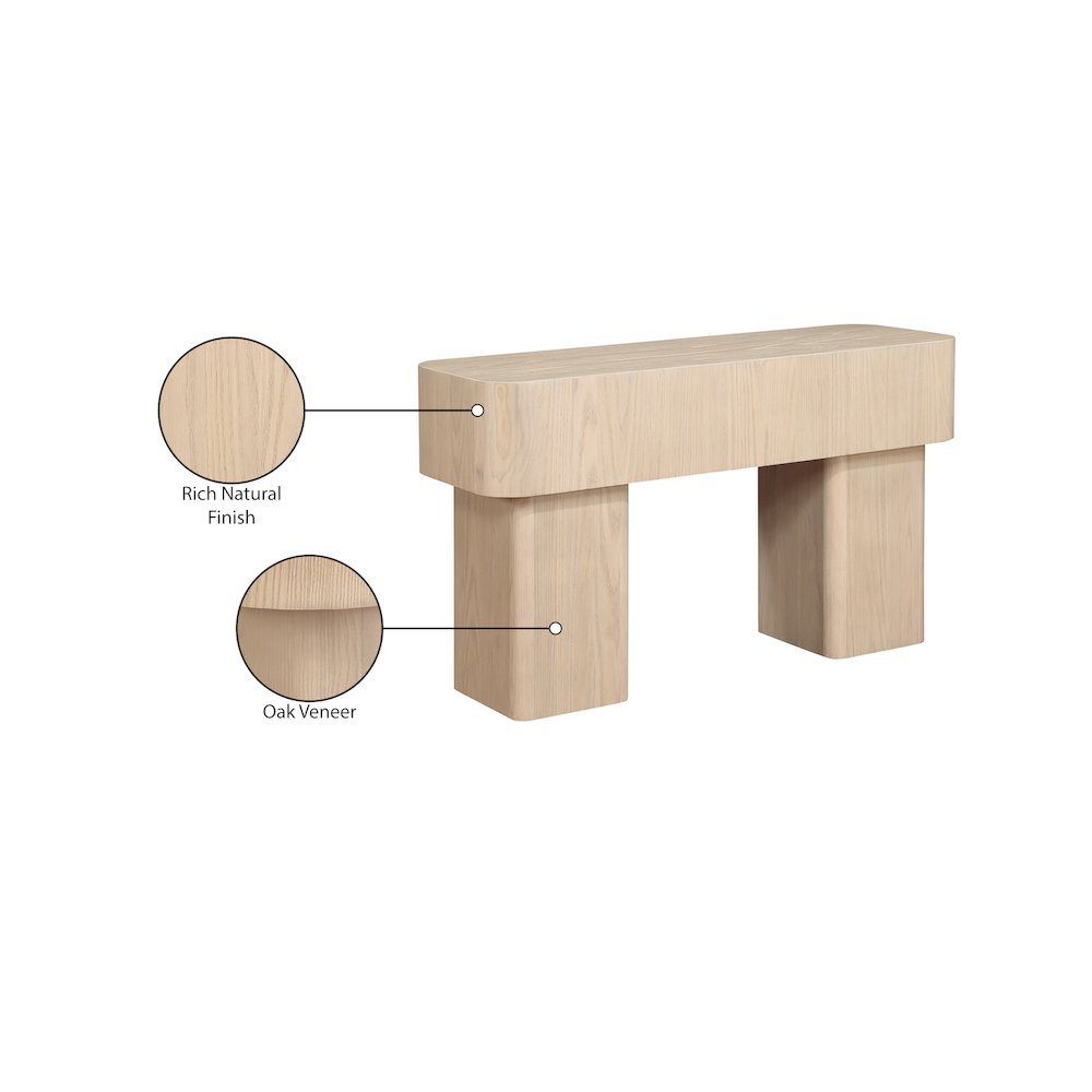 Oakmont Natural Console Table. Picture 7