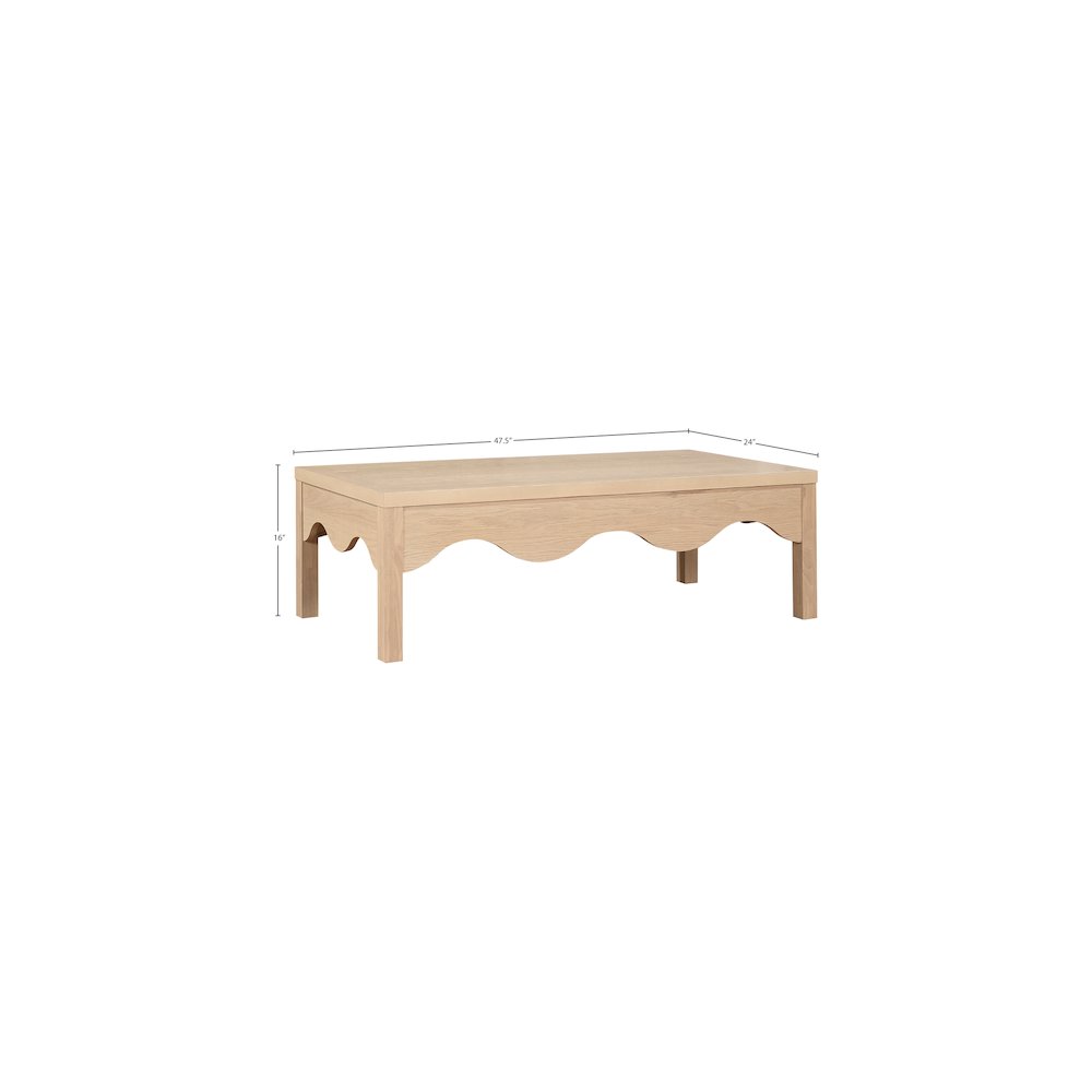 Fiora Natural Coffee Table. Picture 6