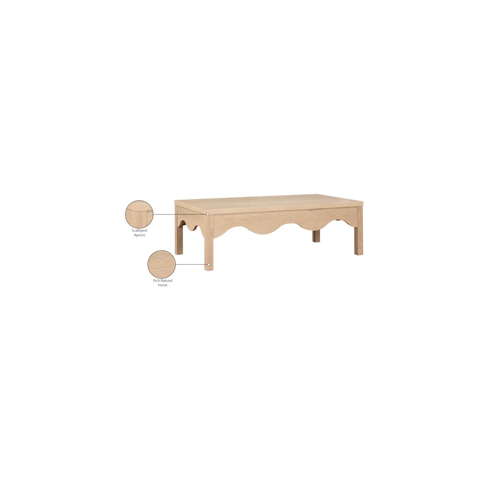 Fiora Natural Coffee Table. Picture 7