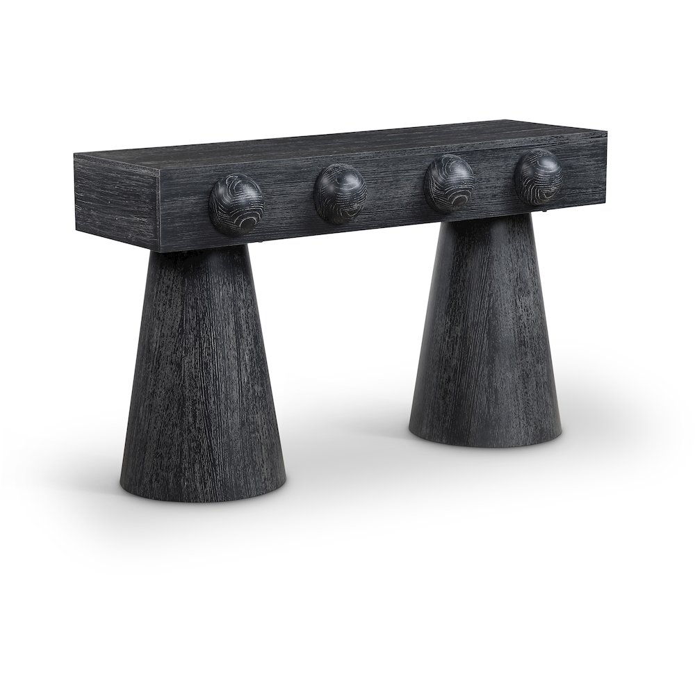 Bracciano Black Oak Veneer Console Table. Picture 1