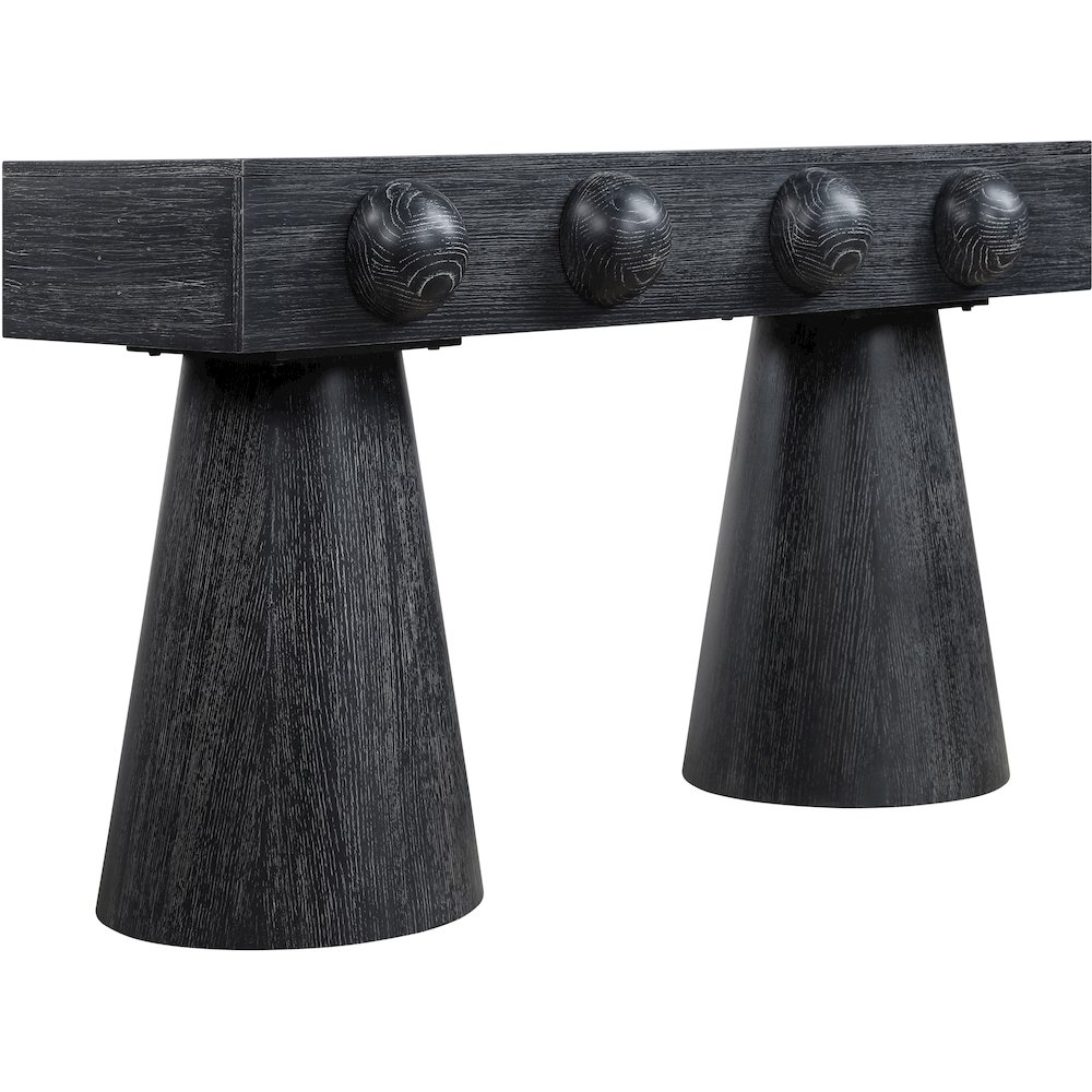 Bracciano Black Oak Veneer Console Table. Picture 5