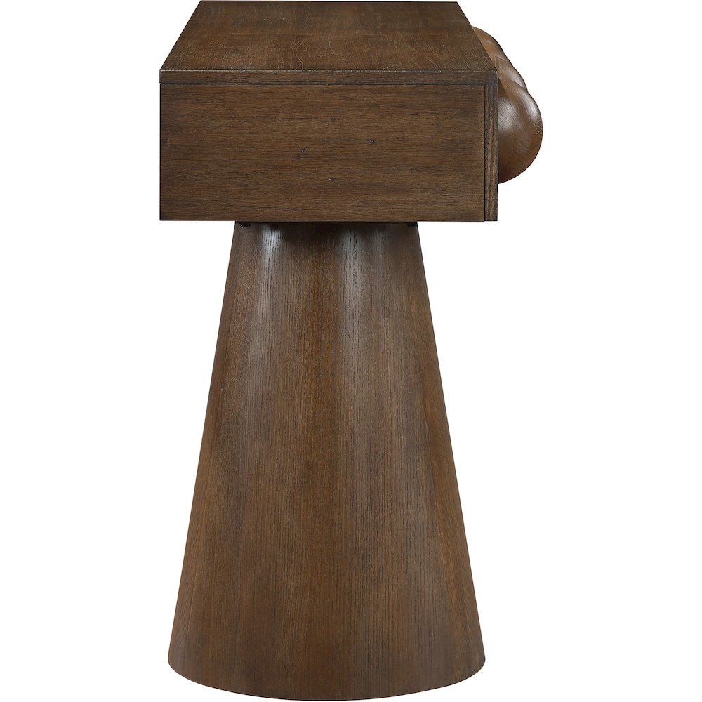 Bracciano Brown Oak Veneer Console Table. Picture 8