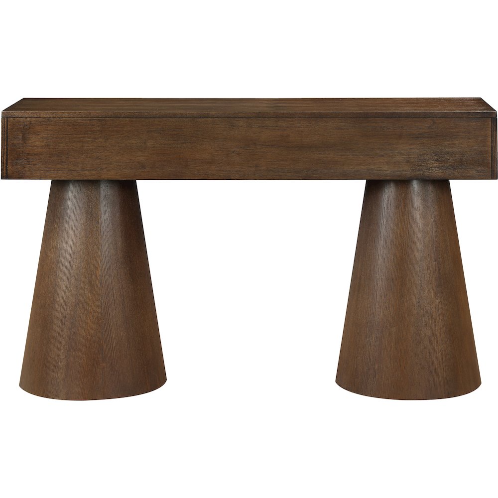 Bracciano Brown Oak Veneer Console Table. Picture 3