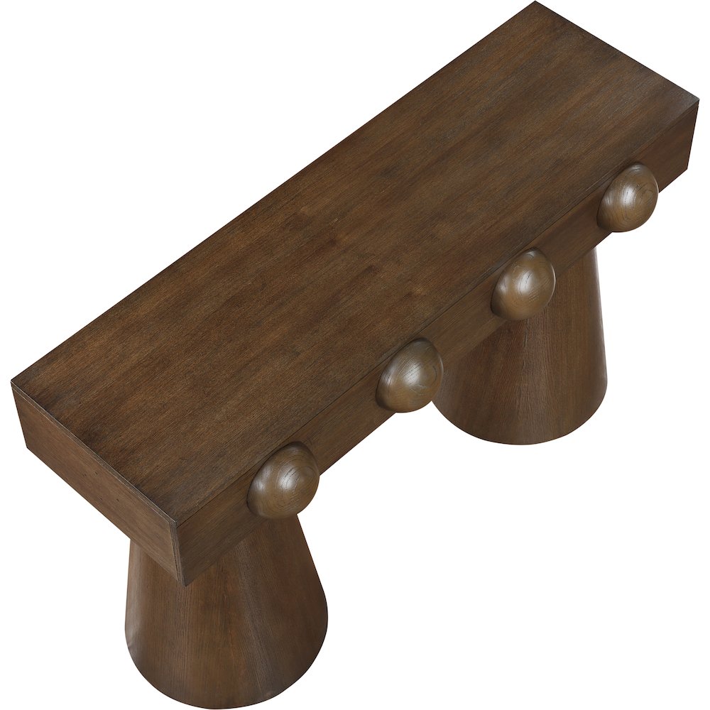 Bracciano Brown Oak Veneer Console Table. Picture 4