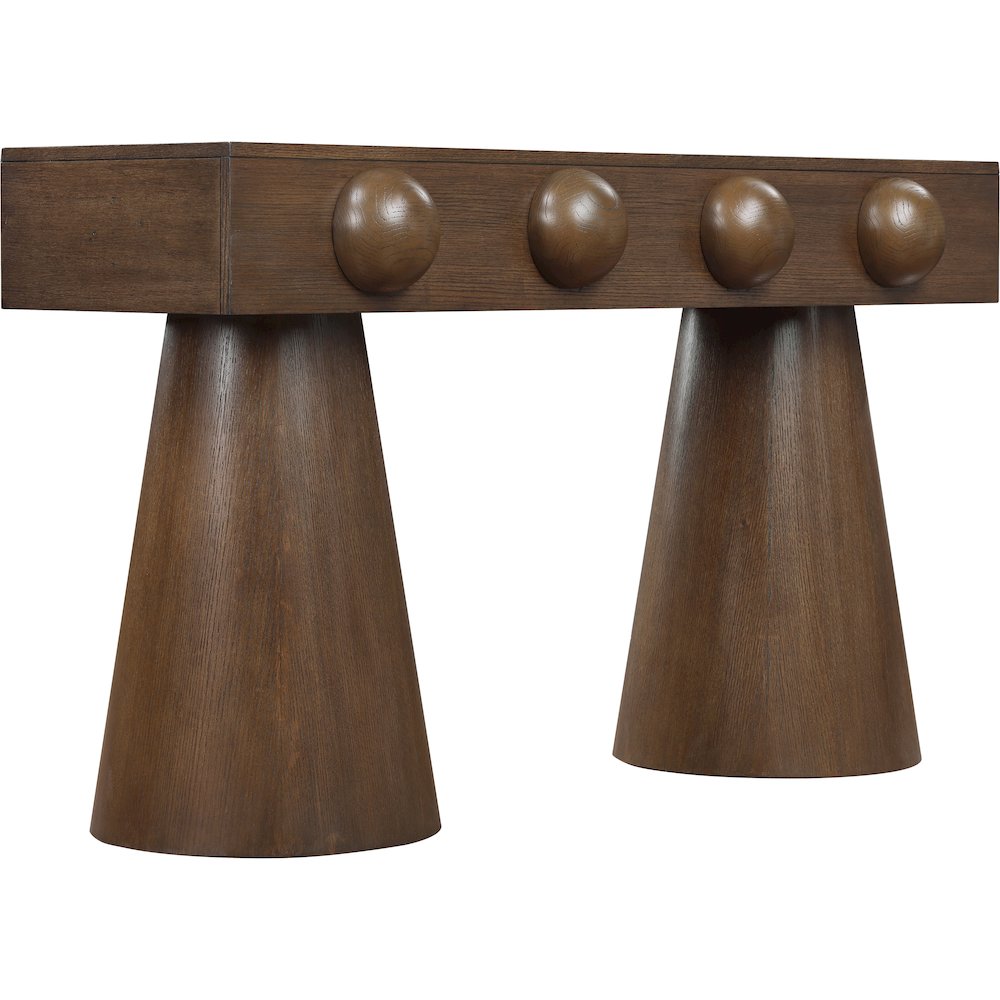 Bracciano Brown Oak Veneer Console Table. Picture 5