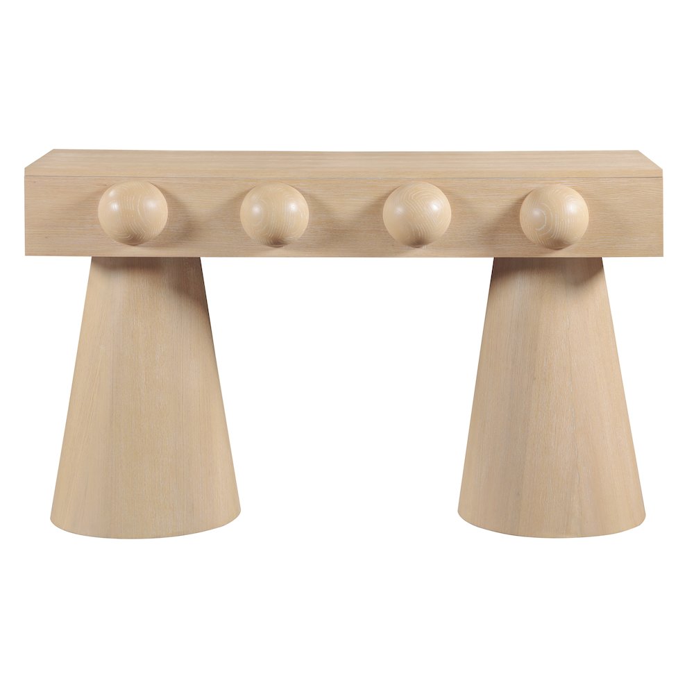 Bracciano Natural Oak Veneer Console Table. Picture 2