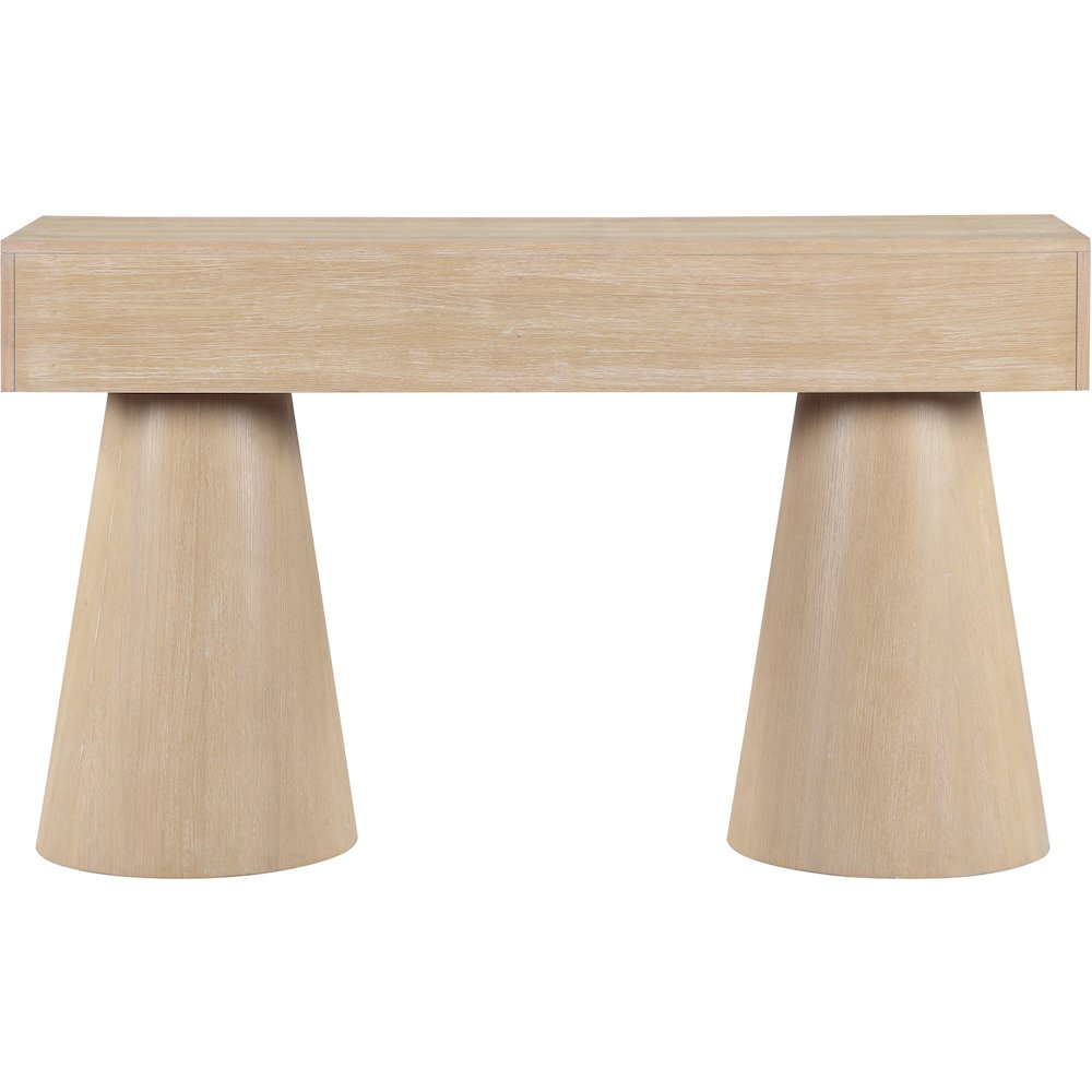 Bracciano Natural Oak Veneer Console Table. Picture 3
