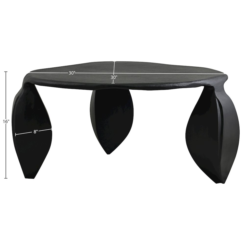 Pueblo Black Aluminum Coffee Table. Picture 4