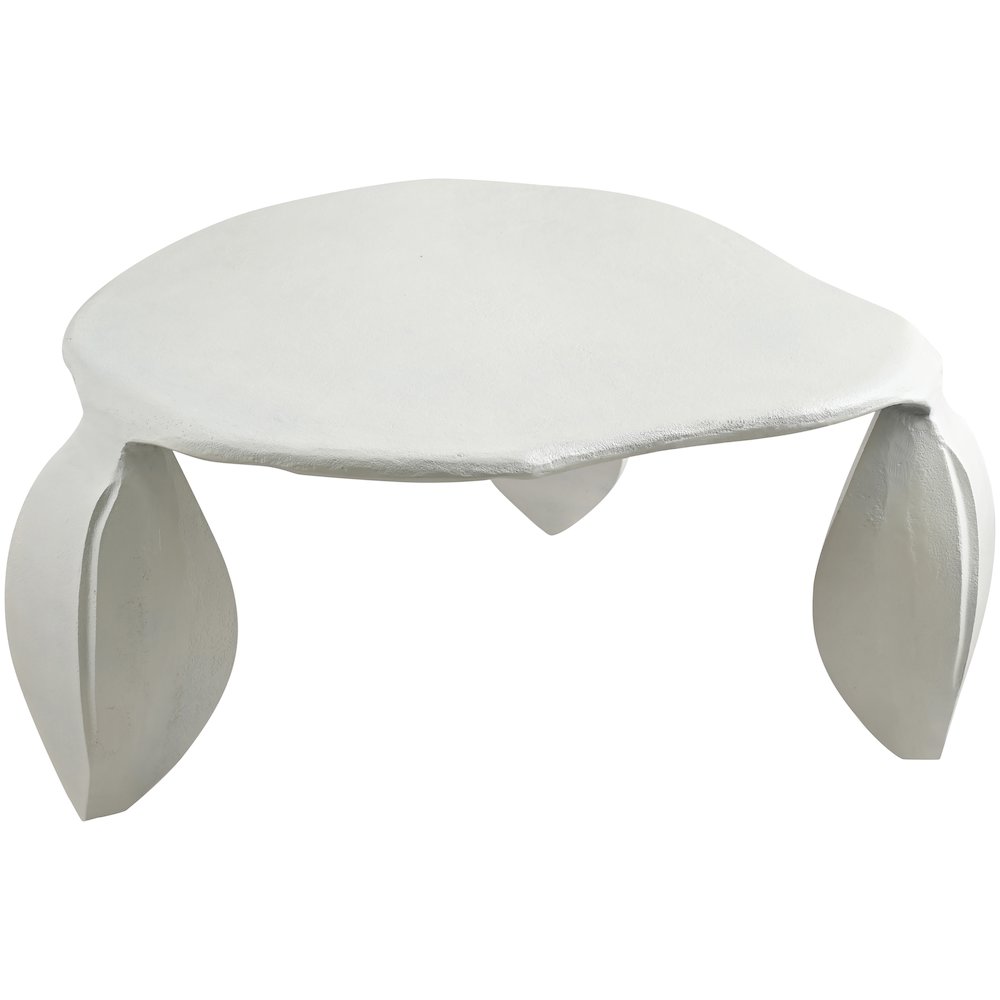 Pueblo Cream Aluminum Coffee Table. Picture 2