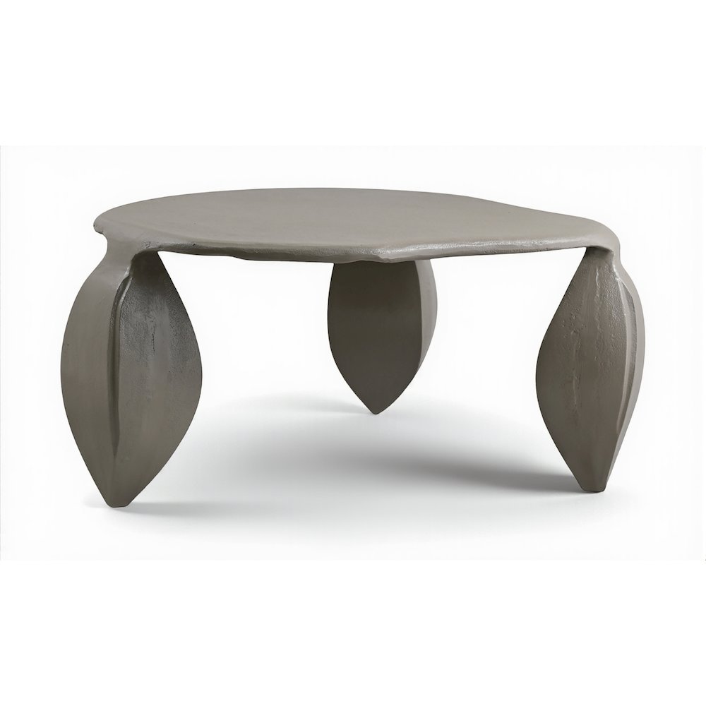Pueblo Taupe Aluminum Coffee Table. Picture 1