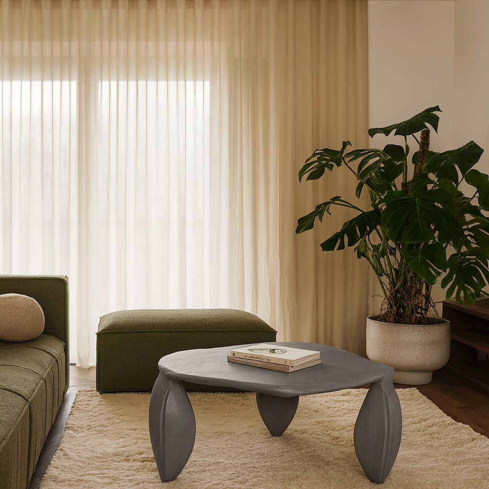 Pueblo Taupe Aluminum Coffee Table. Picture 6