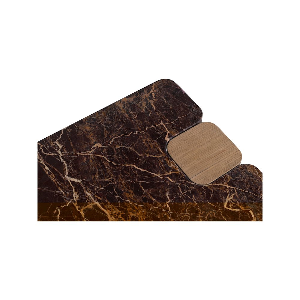 Ravenna Burgundy End Table. Picture 4