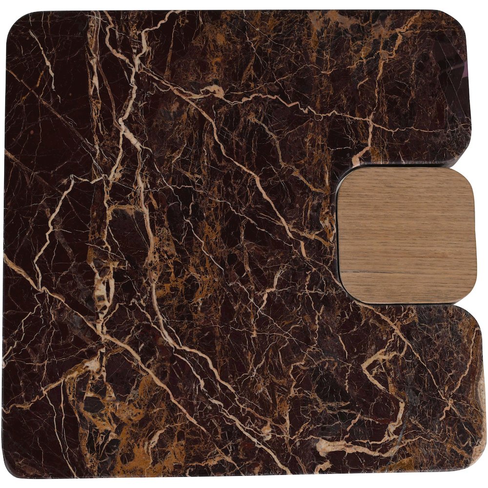 Ravenna Burgundy End Table. Picture 5