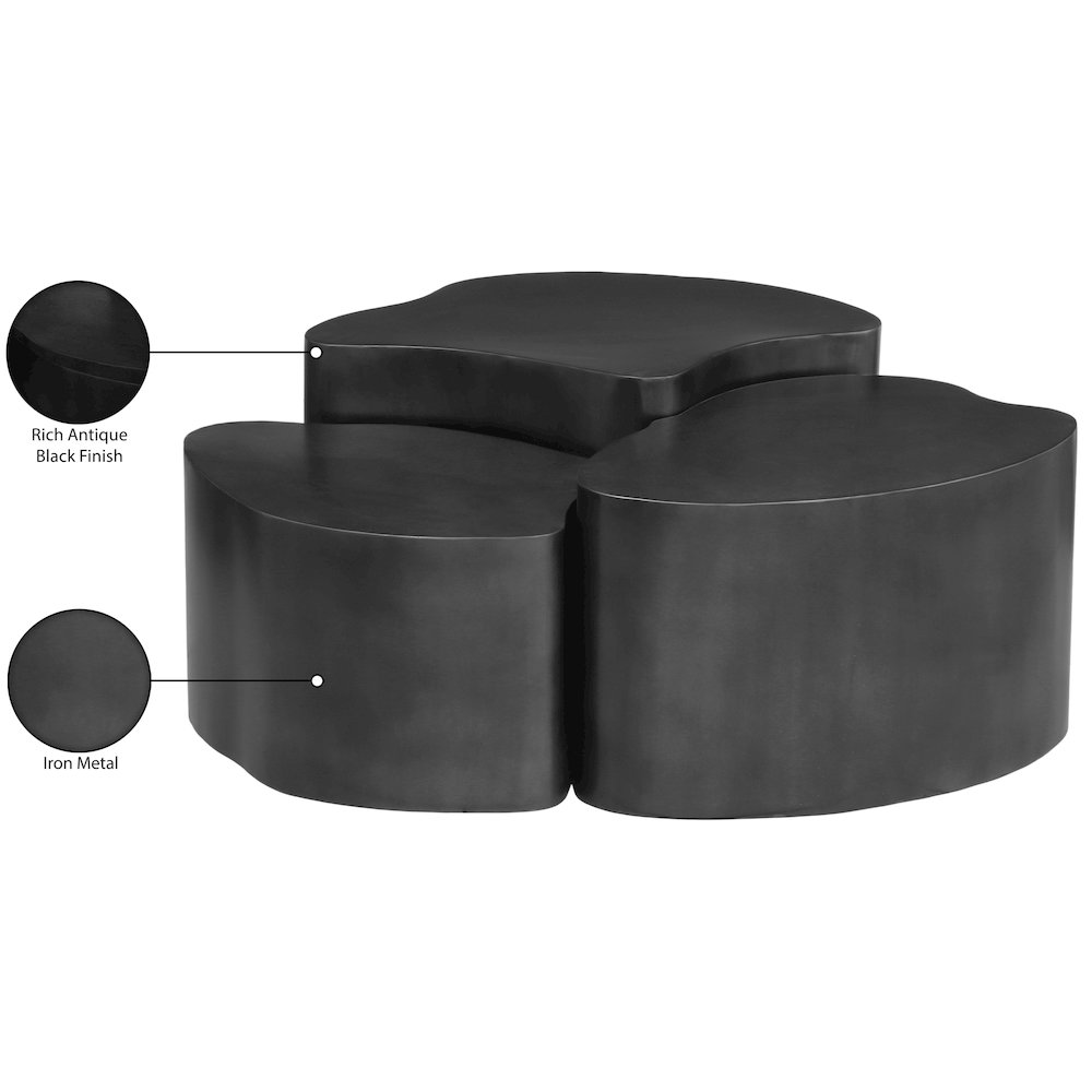 Banyan Black Iron Coffee Table. Picture 5