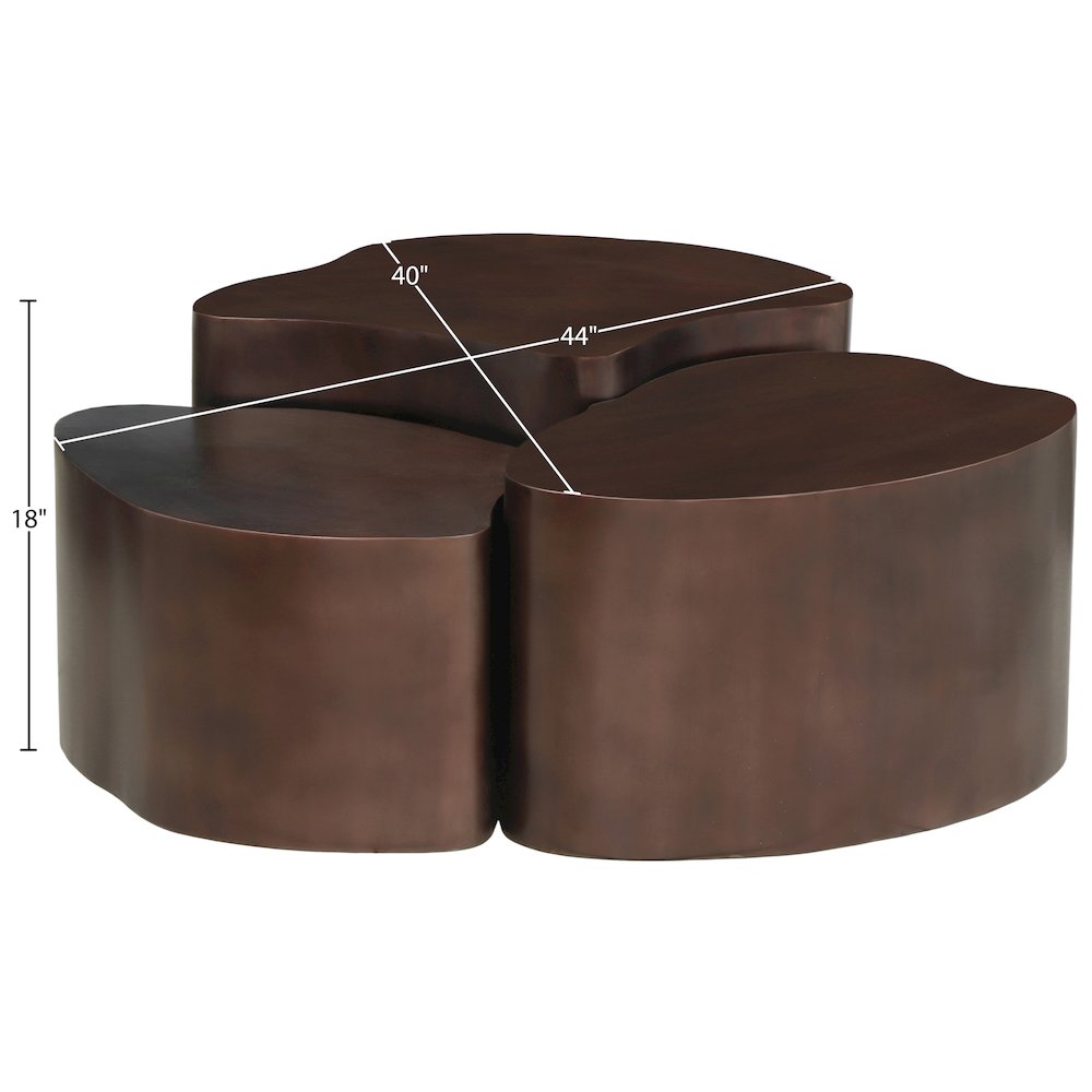 Banyan Brown Iron Coffee Table. Picture 4