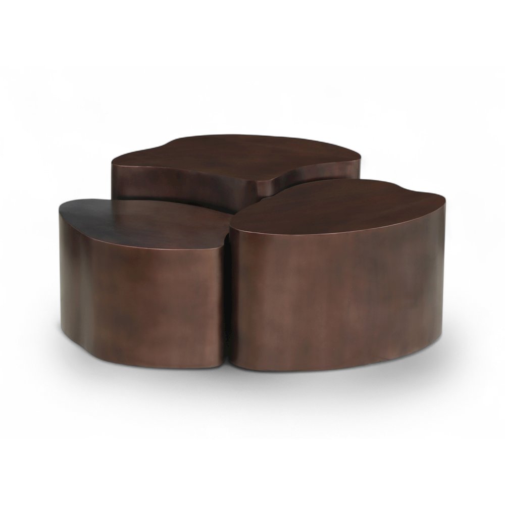 Banyan Brown Iron Coffee Table. Picture 1