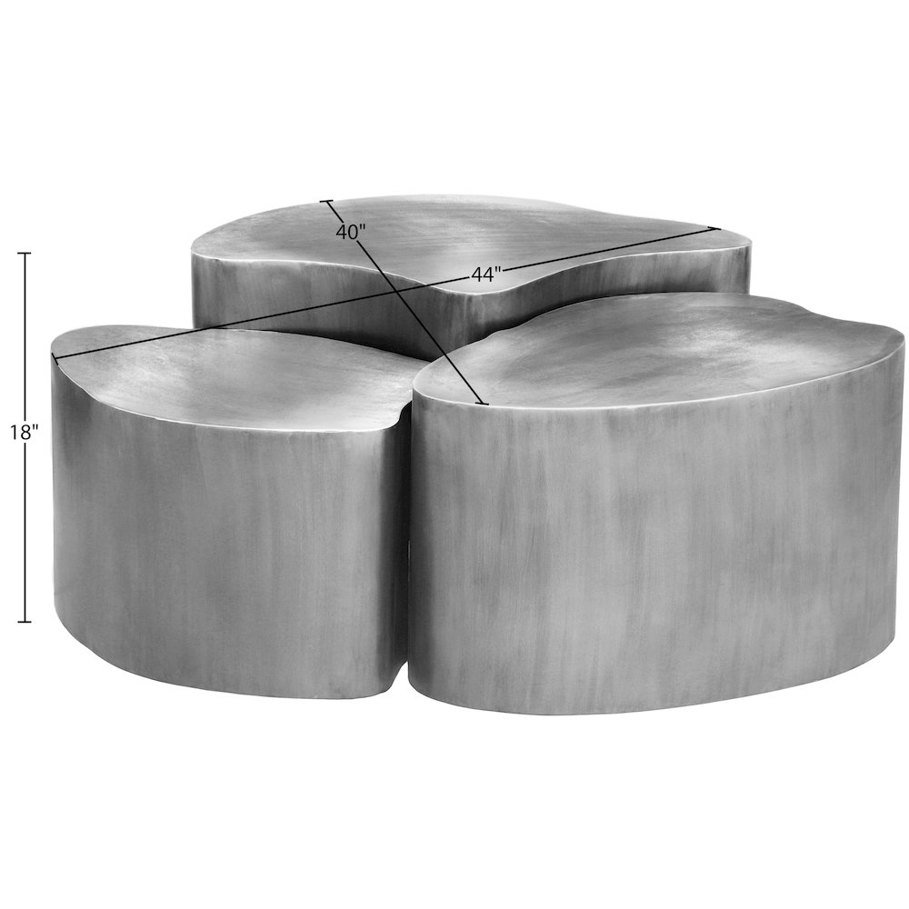 Banyan Silver Iron Coffee Table. Picture 4