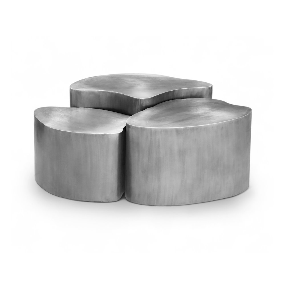 Banyan Silver Iron Coffee Table. Picture 1
