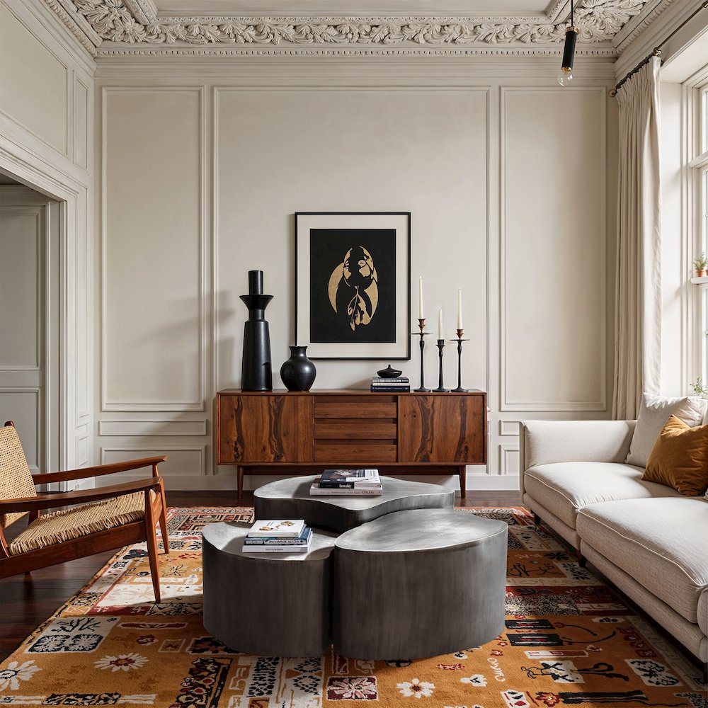 Banyan Silver Iron Coffee Table. Picture 6