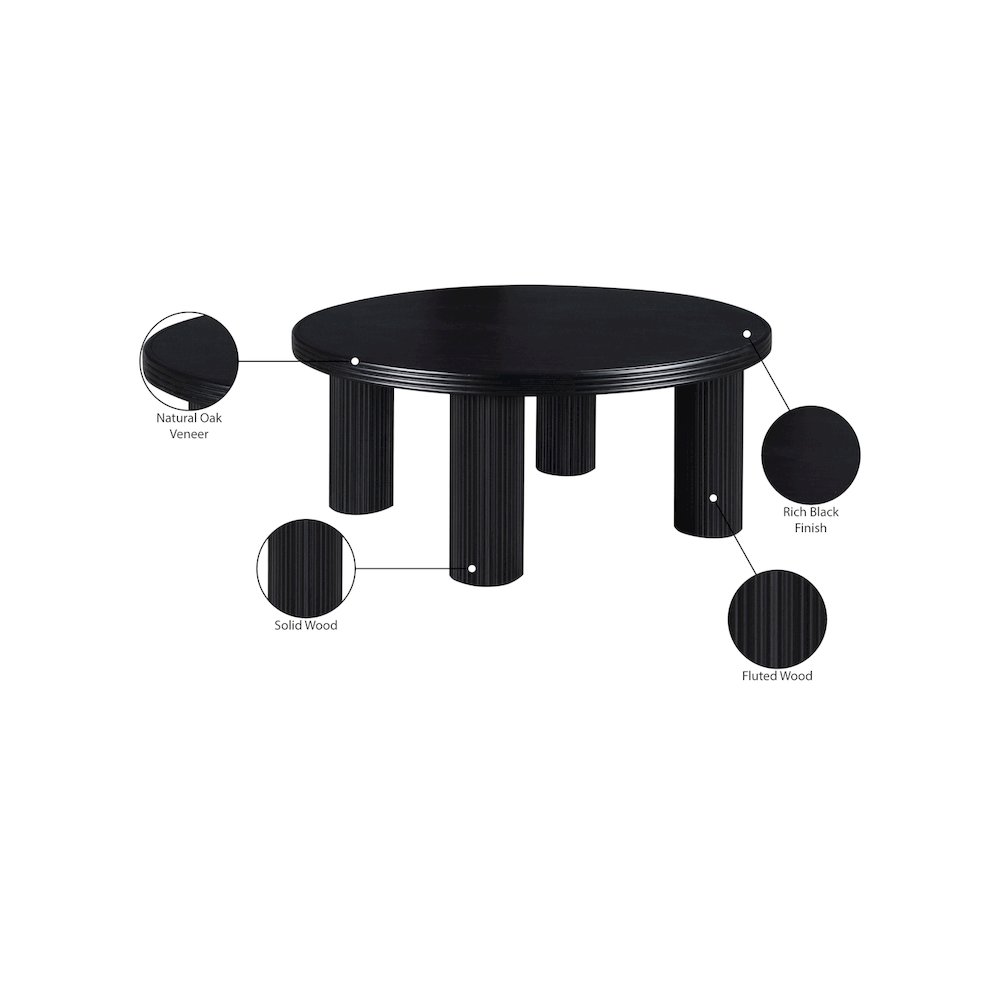 Hayden Black Coffee Table. Picture 6