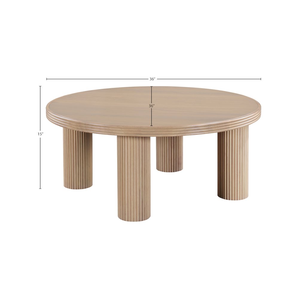 Hayden Natural Oak Coffee Table. Picture 5