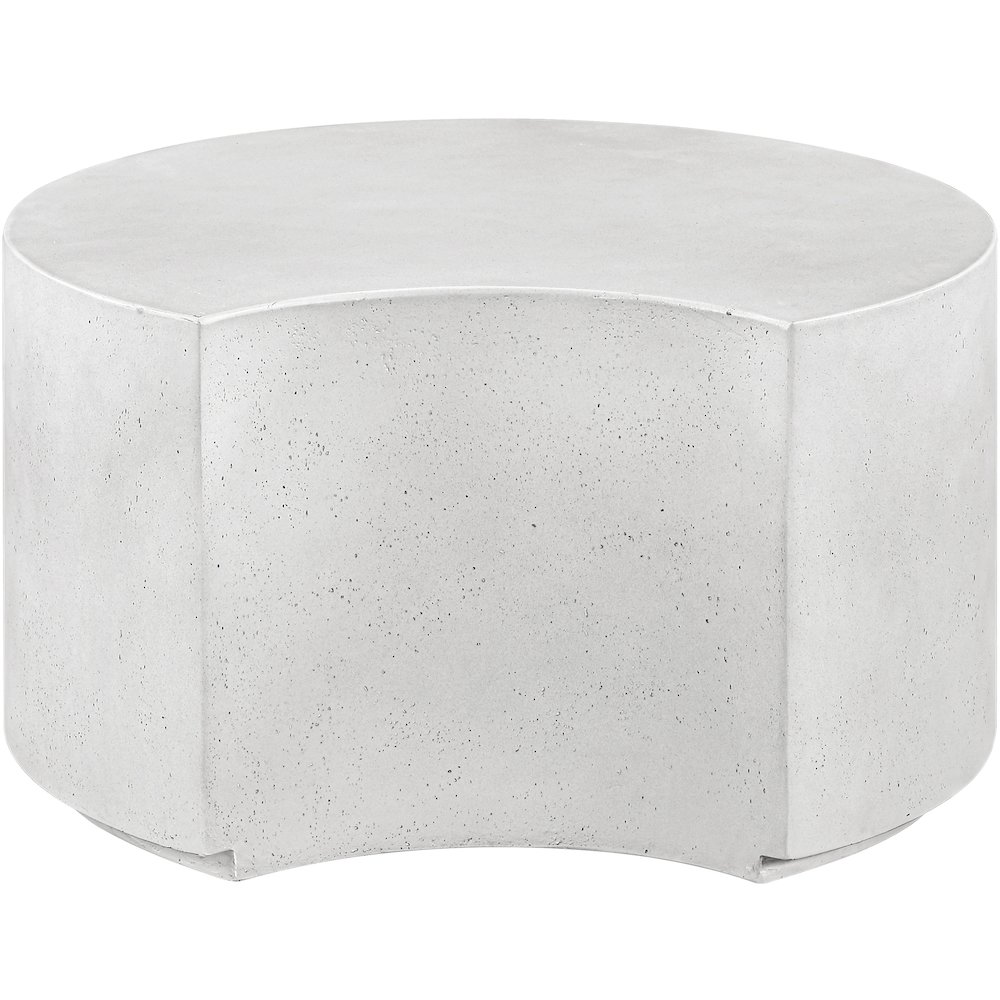 Imperia White Concrete Indoor/Outdoor Coffee Table. Picture 3