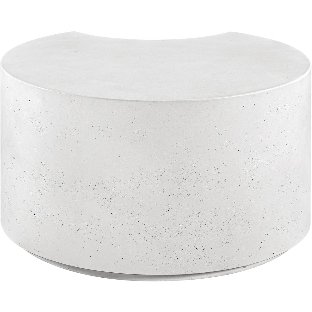 Imperia White Concrete Indoor/Outdoor Coffee Table. Picture 5