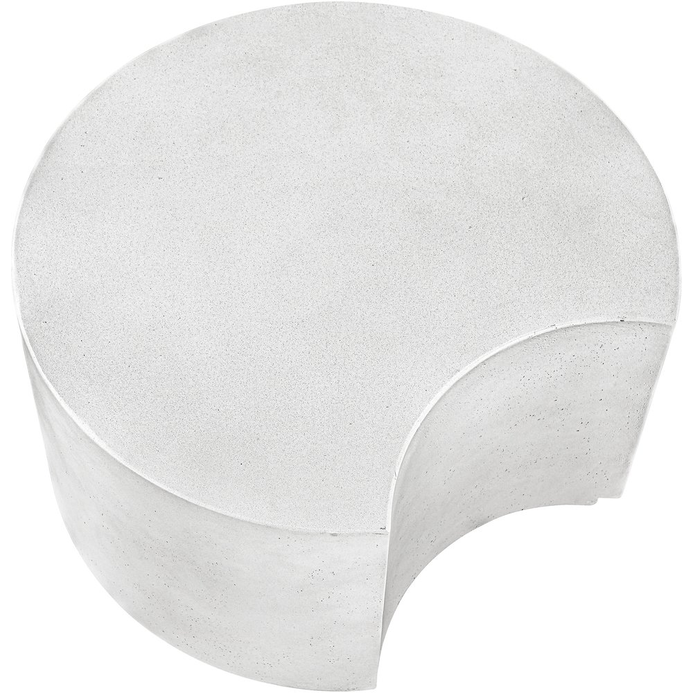 Imperia White Concrete Indoor/Outdoor Coffee Table. Picture 7