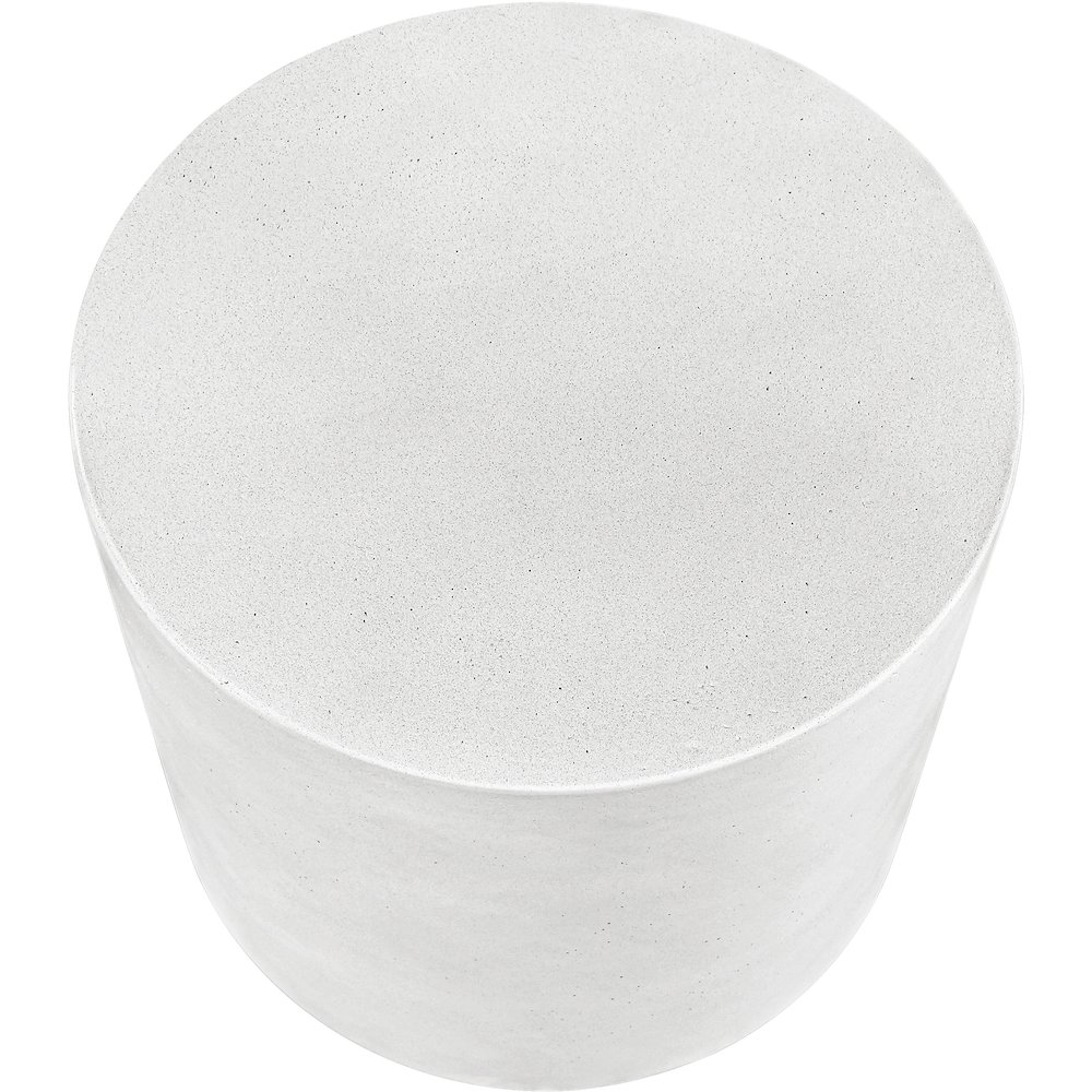 Imperia White Concrete Indoor/Outdoor End Table. Picture 4