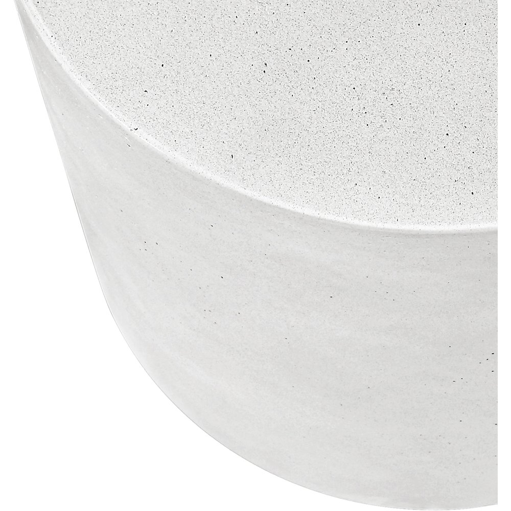 Imperia White Concrete Indoor/Outdoor End Table. Picture 6