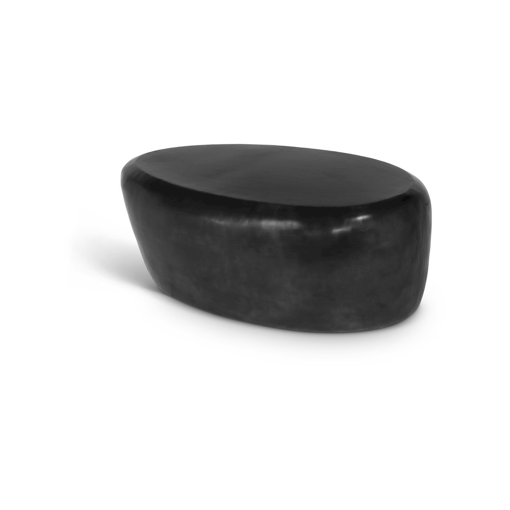 Capsule Black Aluminum Coffee Table. Picture 1