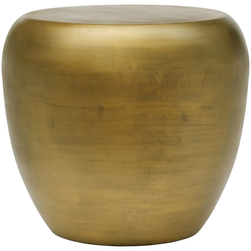 Capsule Gold Aluminum End Table. Picture 2