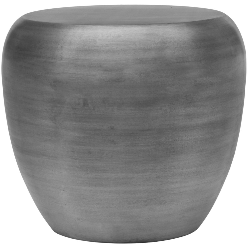Capsule Silver Aluminum End Table. Picture 2