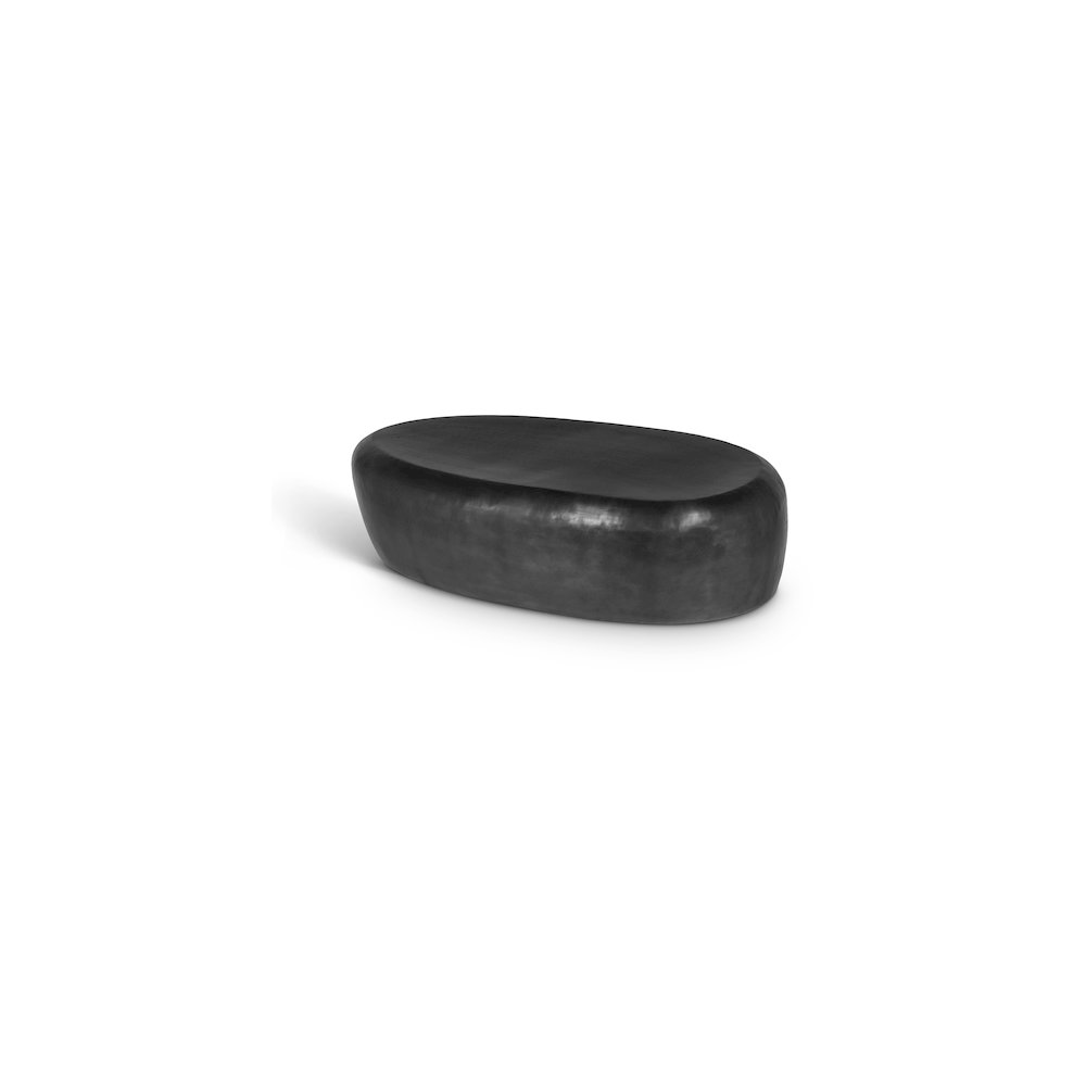 Capsule Black Aluminum Coffee Table. Picture 1