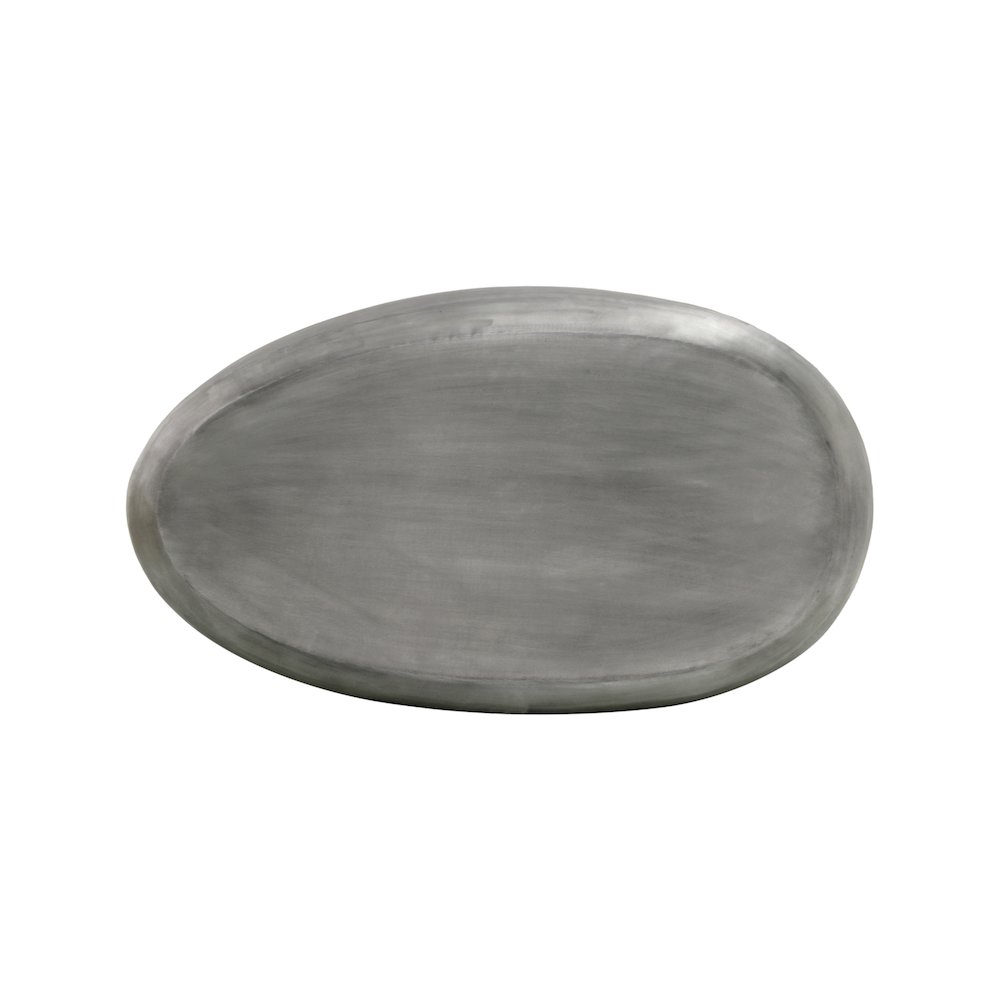 Capsule Silver Aluminum Coffee Table. Picture 3