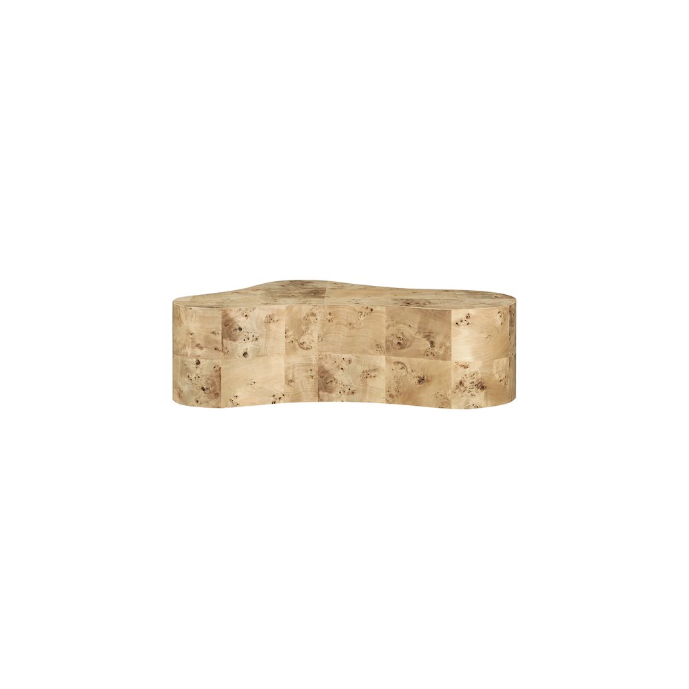 Zaire Natural Burl Wood Coffee Table. Picture 2