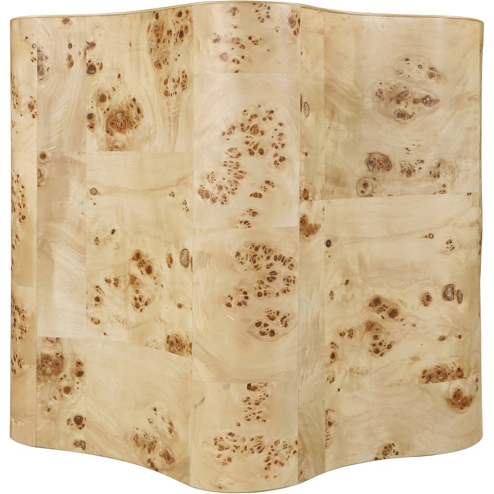 Zaire Natural Burl Wood End Table. Picture 4