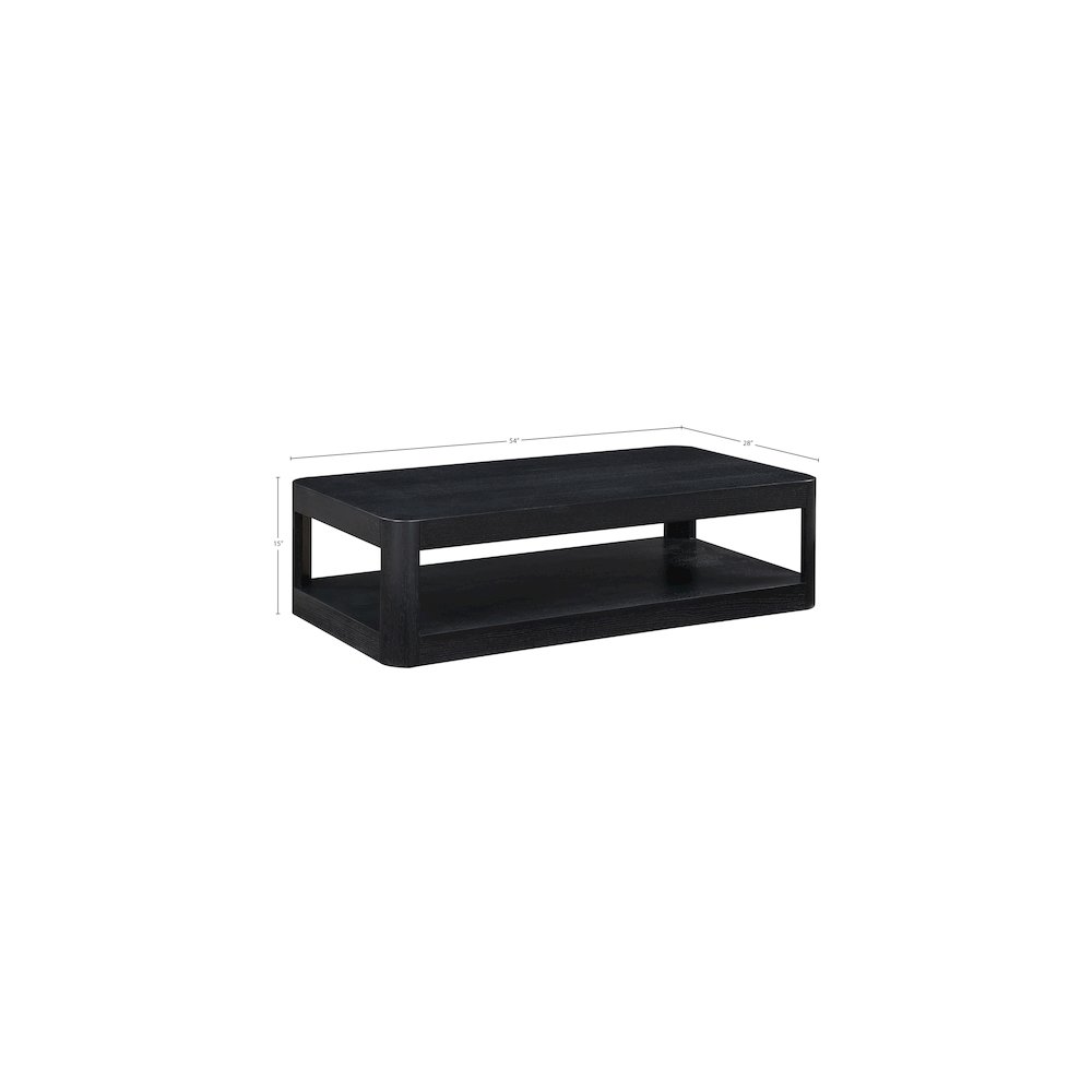 Reeves Black Coffee Table. Picture 6