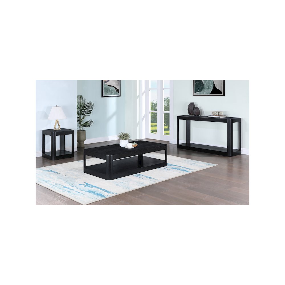 Reeves Black Coffee Table. Picture 5