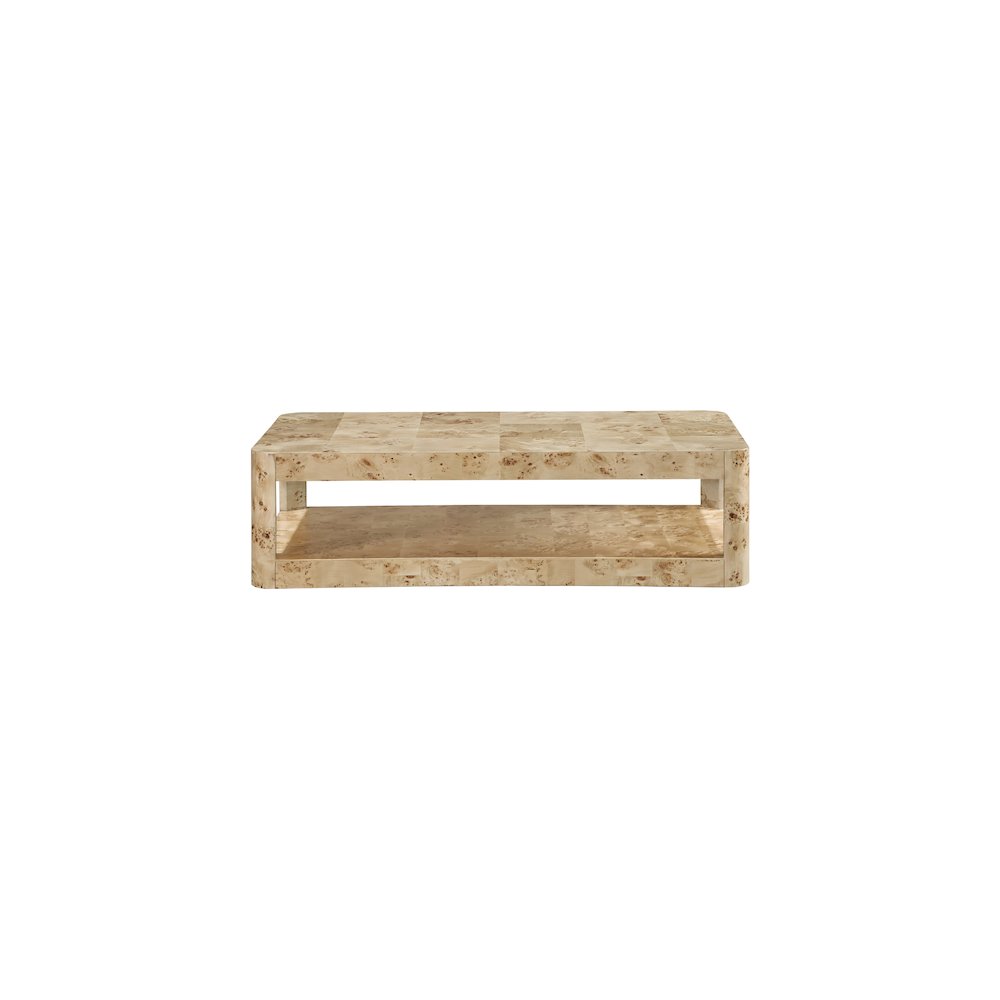 Reeves Natural Burl Wood Coffee Table. Picture 2