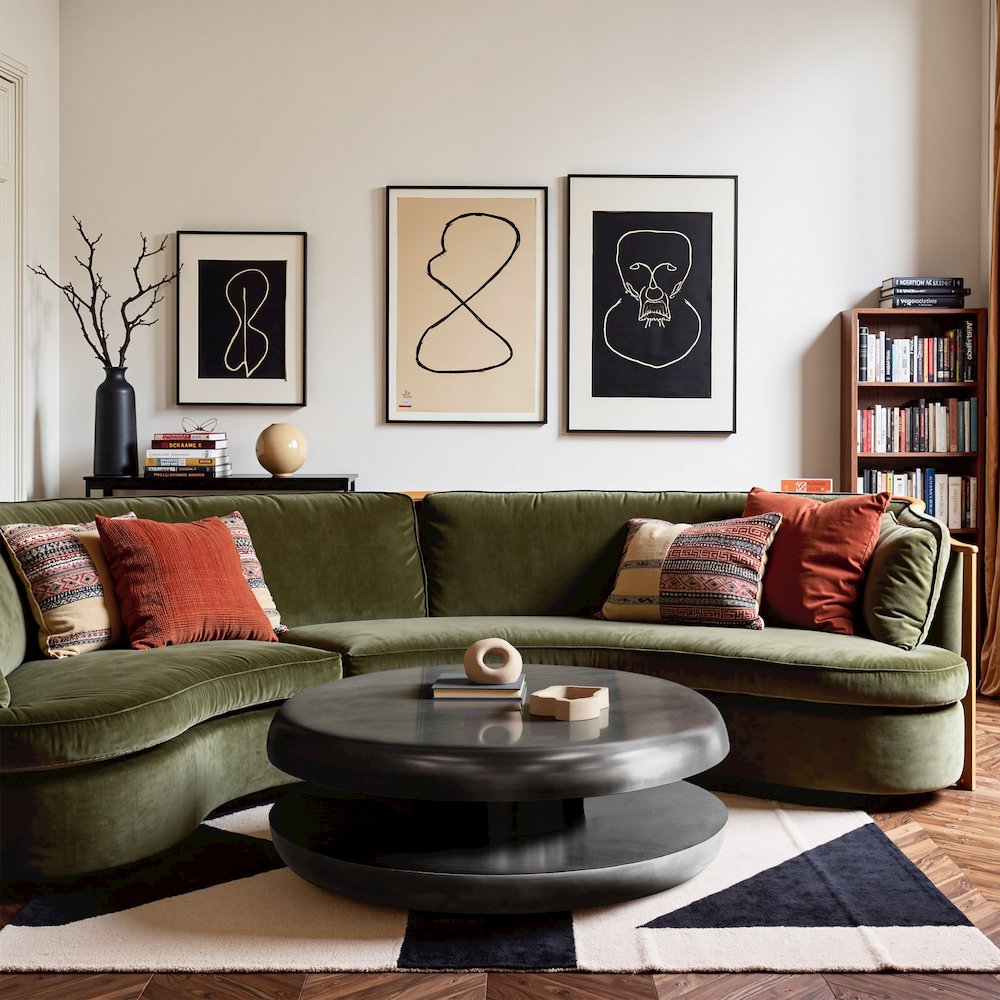 Jamison Black Iron Coffee Table. Picture 4