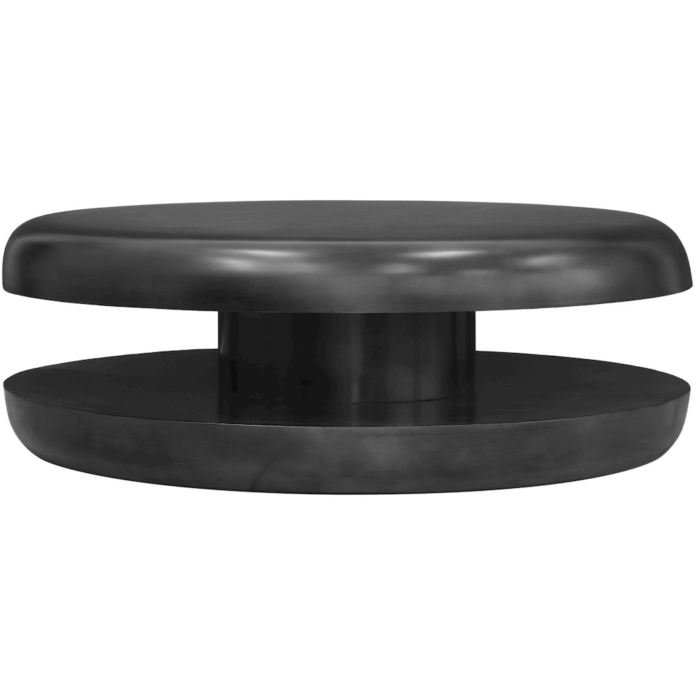 Jamison Black Iron Coffee Table. Picture 2