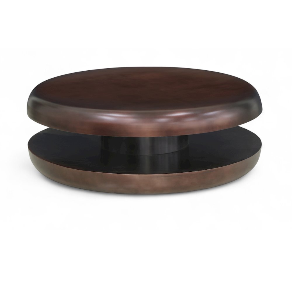 Jamison Brown Iron Coffee Table. Picture 1
