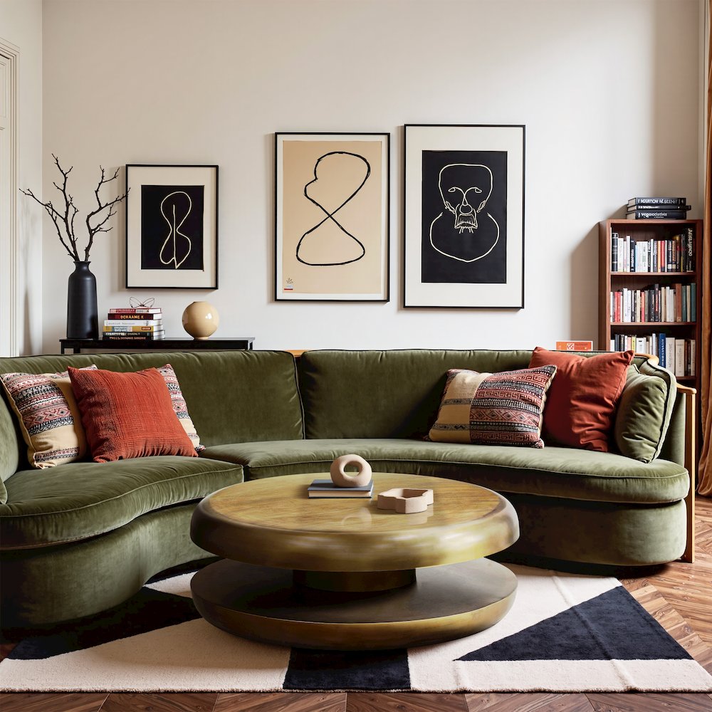 Jamison Gold Iron Coffee Table. Picture 4