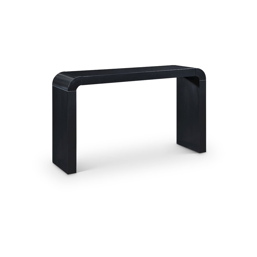Toulon Black Oak Veneer Console Table. Picture 1