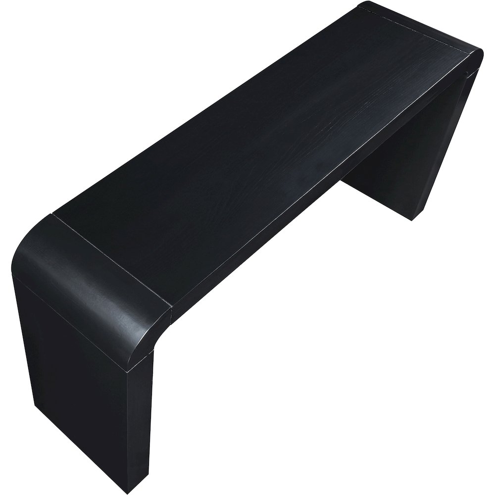 Toulon Black Oak Veneer Console Table. Picture 4